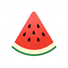 西瓜卡通插画素材