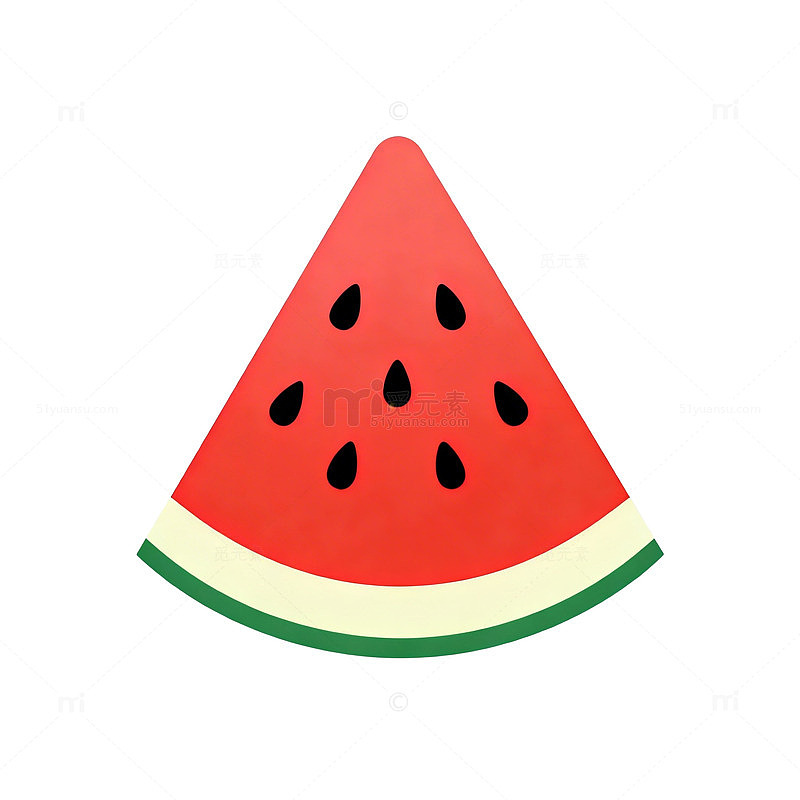西瓜卡通插画素材
