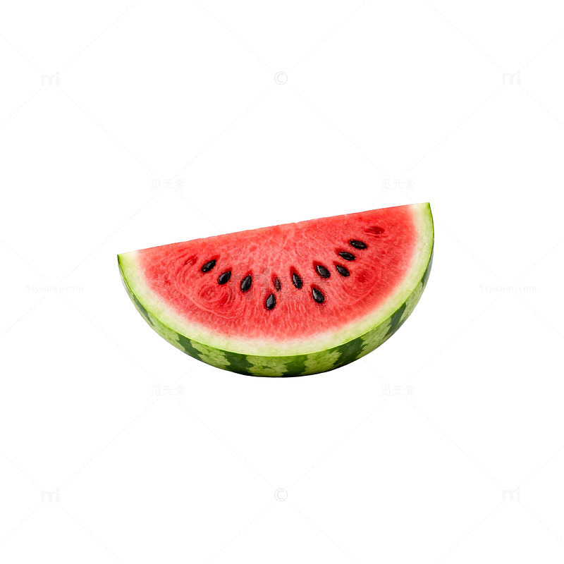 西瓜切片透明背景图
