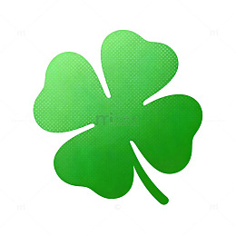 绿色四叶草矢量图案