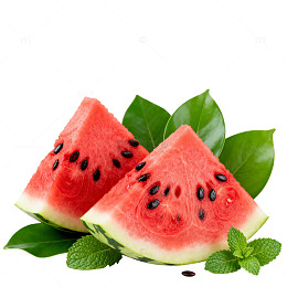 西瓜切片水果设计素材