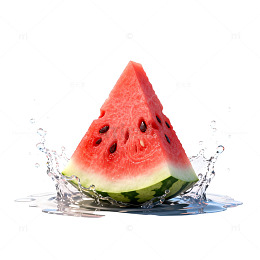 西瓜落水动态效果