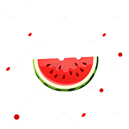 西瓜插画设计元素