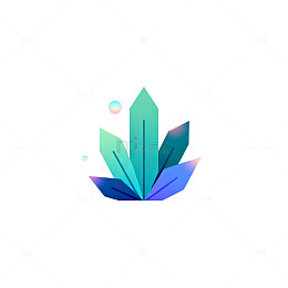 抽象植物图案设计元素