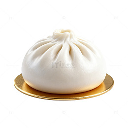小笼包美食金盘展示