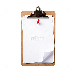 简约夹板白纸笔记