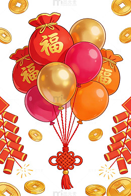 春节红包气球素材40