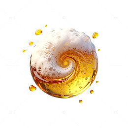 啤酒泡沫球矢量图设计元素