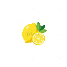 卡通柠檬插画设计元素