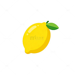 卡通柠檬插图设计元素
