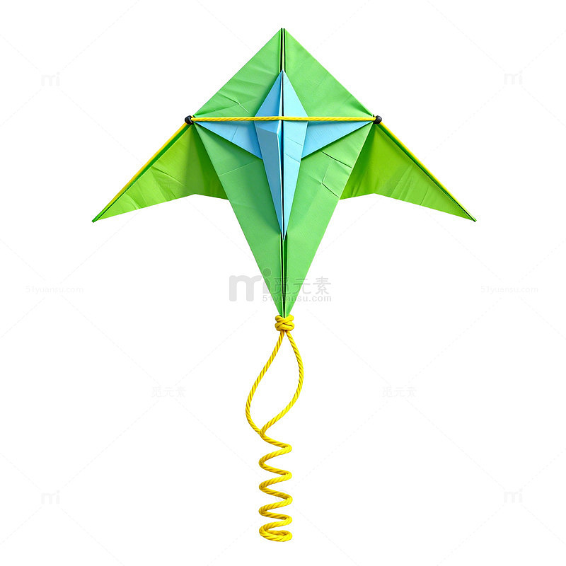 彩色三角风筝插画设计素材
