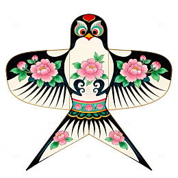 传统中国风风筝图案