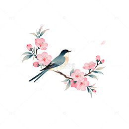 古风花鸟图案设计元素