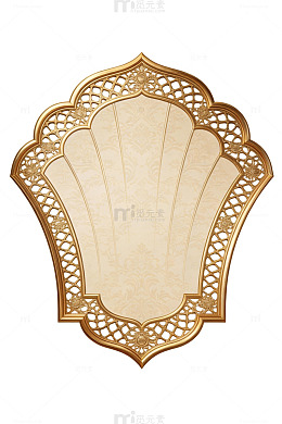 金色镂空花纹边框45