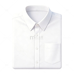 简约白色衬衫图案设计素材