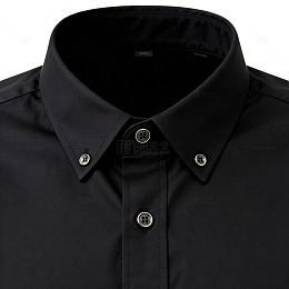 黑色衬衫细节展示