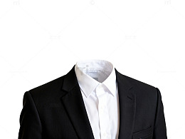 商务正装男士西装白衬衫
