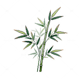 水墨竹子插画设计元素