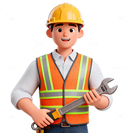 卡通建筑工人形象设计素材