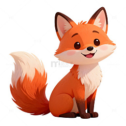卡通狐狸插画设计素材