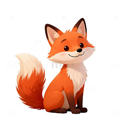 卡通狐狸插画设计素材
