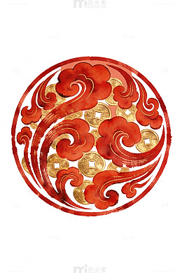 红云金钱古典纹样19