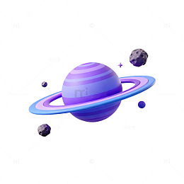梦幻宇宙星球插画