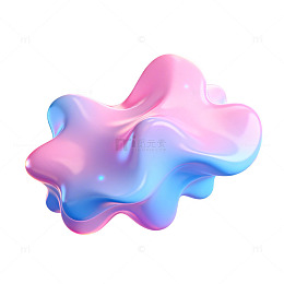 彩色流动液体效果设计素材
