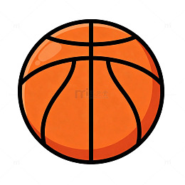 卡通篮球图标设计元素