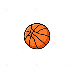 简约风格篮球图标设计元素