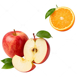 新鲜水果组合展示图