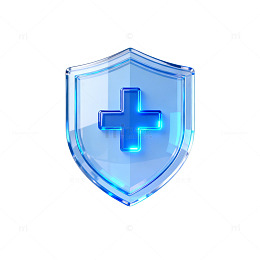 玻璃护盾医疗图标设计素材