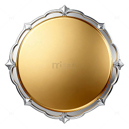 金属质感徽章设计元素