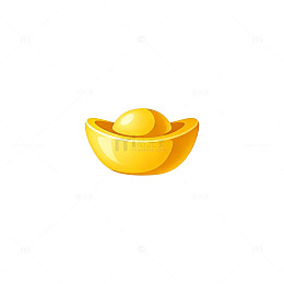 金元宝财富象征图标设计