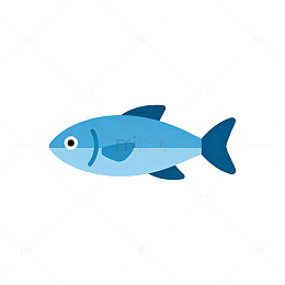 卡通鱼简笔画素材