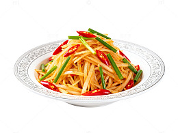 中式辣味土豆丝菜肴