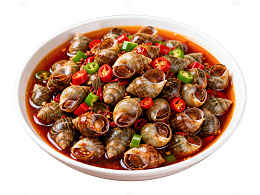 香辣炒螺美食菜品图片