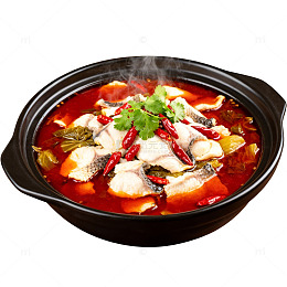 香辣水煮鱼美食图片