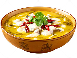 美味酸菜鱼汤美食图片