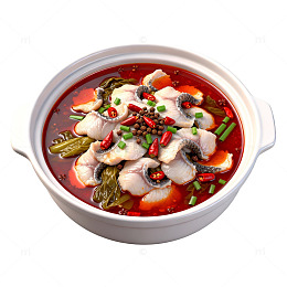 酸菜鱼片麻辣汤锅