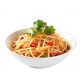 酸辣土豆丝美食