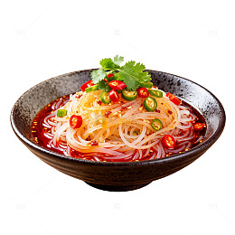 香辣粉丝碗装美食