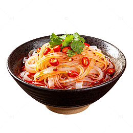 香辣粉面条美食片
