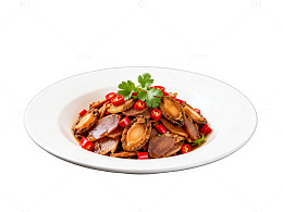 鲍鱼炒菜美食