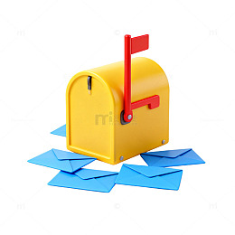卡通邮箱信件模型玩具