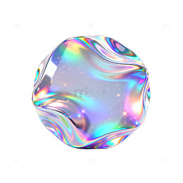 多彩立体球体设计素材