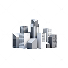 现代城市建筑模型素材