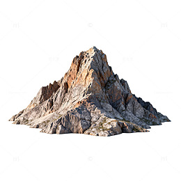 山峰岩石模型三维渲染