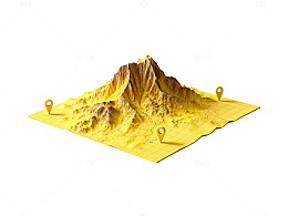3D山地地形模型