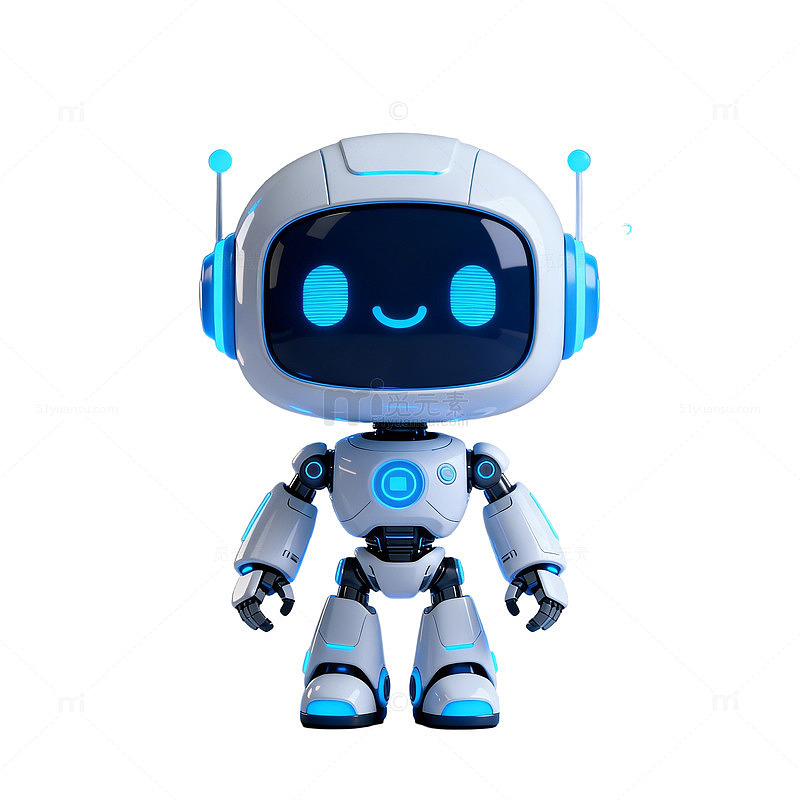 可爱卡通机器人3D模型